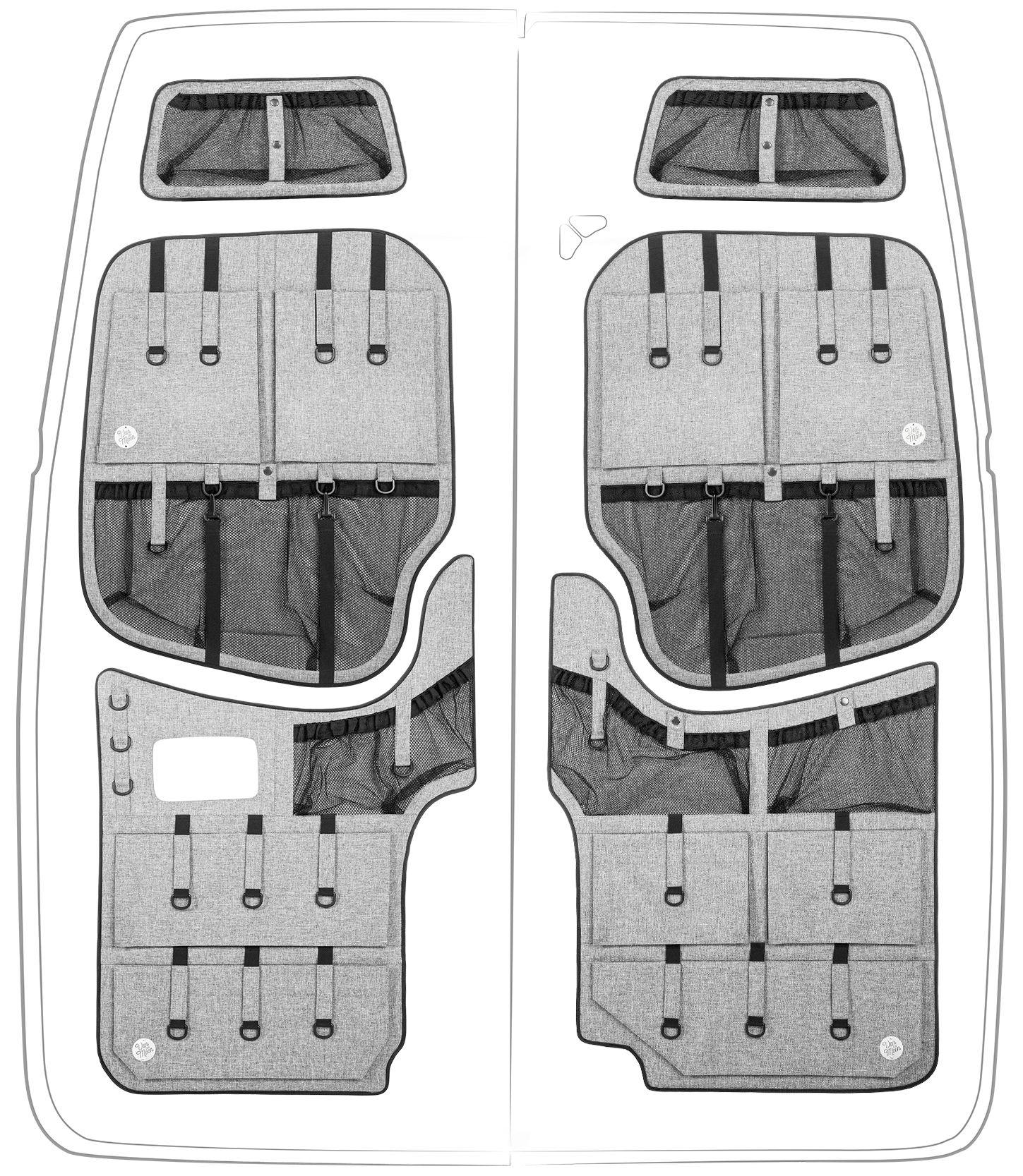 Campervan organizer, campervan organizers Van Der Moon